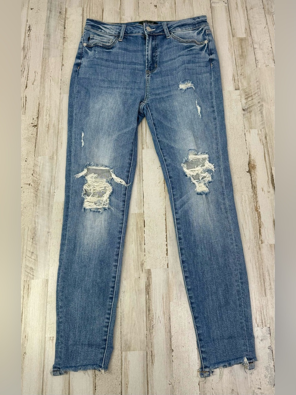Judy Blue Jeans Womens 7/28 Blue High Rise Skinny Fit - Picture 1 of 11
